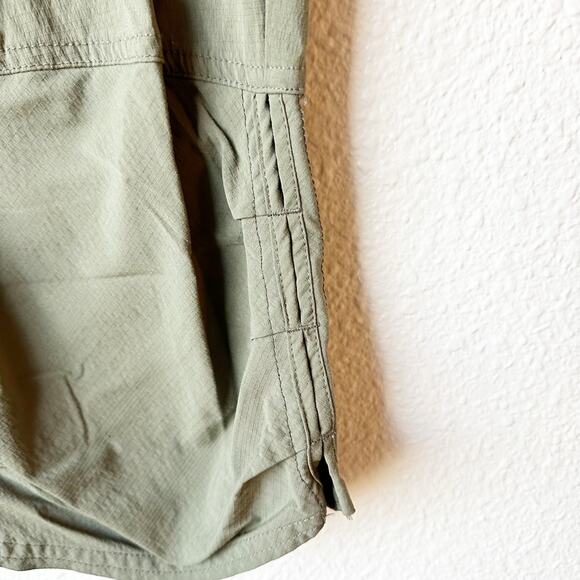 PrAna Jasmine Knicker 3/4 Capri Pants Green W4JASK113 Womens Size 14 Stretch - Picture 3 of 13